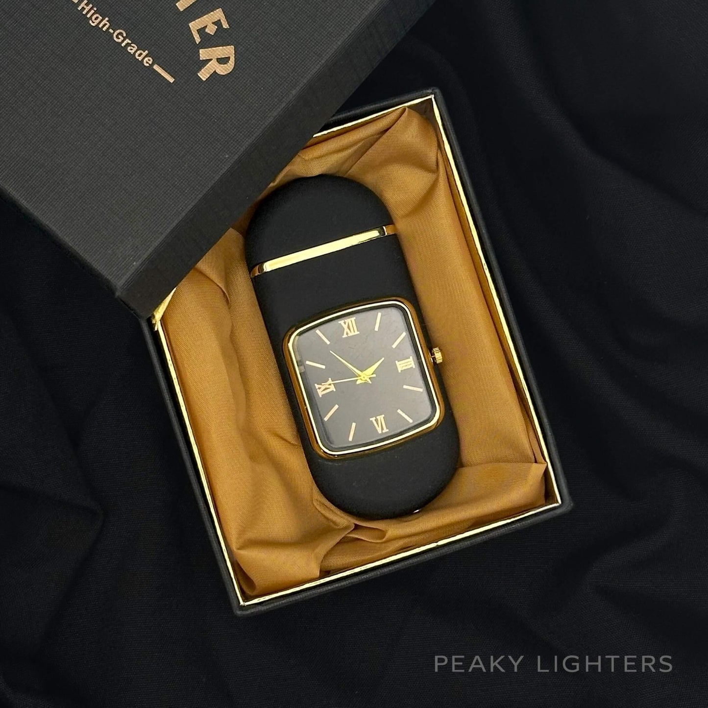 Imperial Black Matte Clock Torch