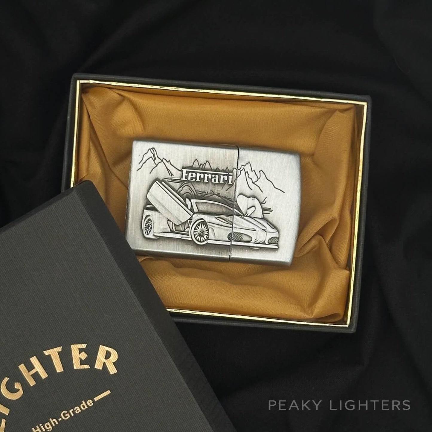 Ferrari Silver Classic Lighter